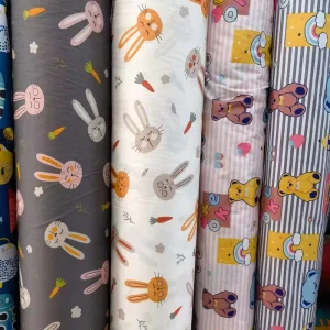 Printed Nature Cotton Prints Twill Bedding Sets Fabric Cartoon Printed Woven Fabric for Kids Bedding Sets Good Quality