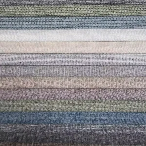Printed Polyester Sofa Fabric Woven Upholstery Warp Knitted Raw Material