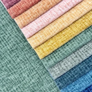 Printed Sofa Fabric Chenille Upholstery Fabric Sectional Sofa Fabric Waterproof Anti Static Yarn Dyed Dot