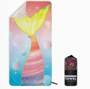Printed Tropical Microfiber Beach Towel Quick Drying Summer Sun Protection Shawl Large Bath Bathing Towel Does Not Occupy