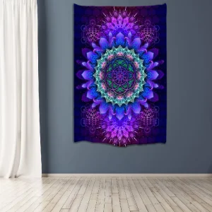 Printing Mandala Psychedelic Tapestry for Living Room