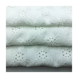 Prismatic Pattern Stretch Warp Knitted 155gsm 99% Polyester 1% Spandex 3D Embroidered Jacquard Fabric for Clothing