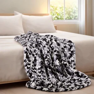 Private Label 100% Chenille Blanket Super Soft Knitted Throw Blanket for Winter