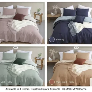 Private Label 5 Piece Comforter Martell Wrinkle Resistant Eco friendly GRS Bedspread OEKO TEX Certified Global Source Bedsp