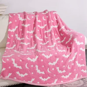 Private Label BSCI OEKO TEX Certified 40*60 Anti Pilling 100% Polyester King Size Knitted Throw Blanket