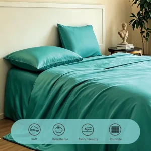 Private Label Bamboo Duvet Cover Set Custom Brand Factory Directly Low Moq Soft Breathable Durable Bed Linens Home Textile