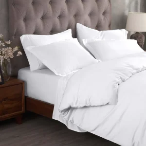 Private Label Custom Thread Count Breathable Cooling Wrinkle Resistant Durable All-Season 100% Cotton Comforter Set