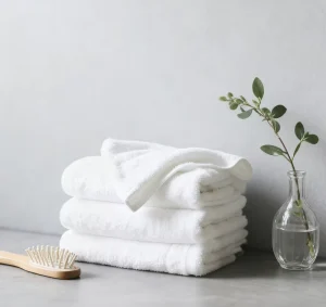 Products 100% Cotton Hand Towel Highly Absorbent Lint Free Customizable with Hotel Beauty Salon Logos
