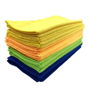 Professional 30x30cm 12x12in Warp Knitted Microfiber Towel for Cleanroom Kitchen Use and Glass Polishing Absorbent Lint free
