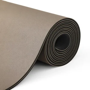 Professional 5mm Non Slip Alignment Yoga Mat Shock Absorbing Natural Rubber Fitness Mat for Home Gym and Studio