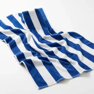 Professional Cotton Striped Beach Towel Cabana Stripes Pool Towel Super Absorbent Large Bath Towel for Resort and Hotel Use