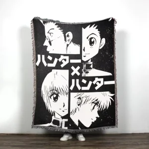 Professional Customization Anime Tapestry Jacquard Woven Throw Blanket Tassels 35% Cotton 65% Polyester Four Seasons Use