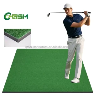 Professional Driving Range Golf Mat Thick 15mm EVA Shock Pad PA Grass Hard Rubber Base Golf Hitting Training Mat