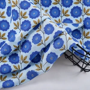 Professional Factory Custom 100% Rayon Screen Printed 30s Viscose Challis Fabric for Summer Dress Garments Sewing Material