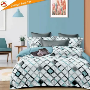 Professional Factory Sale Custom 100% Polyester Materials Duvet Cover Disperse Printed Custom 4 Pcs Bedding Set