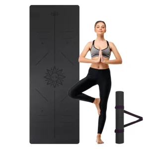 Professional Female Fitness Male Dance PU Mat 5mm Soft Yoga Mat Non Slip Natural Rubber Custom Sound Insulation Shock Absorption