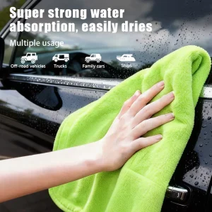 Professional Grade 1200gsm 1400gsm 1600gsm 2000gsm Double Sided Grey Car ultra Absorbent Quick dry Microfibre Nanoweave Towel
