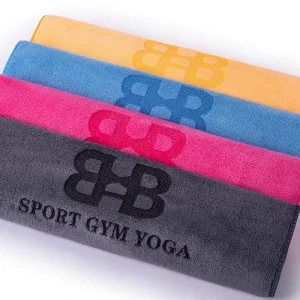 Professional High Quality Custom logo Towels Yoga Gym Fitness Club Use Sweat Absorbing Quick drying Microfiber Sport Towel