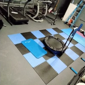 Professional Interlocking Gym Flooring Waterproof Absorbing Foam Exercise Mats Protective Puzzle Floor Tiles for Gym Equipment