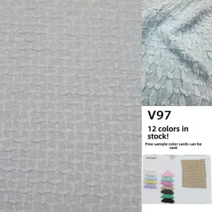 Professional Knitted Jacquard Crepe Fabric 100% Polyester Abrasion-resistant Fashionable Womens Wear Home Textiles Dresses