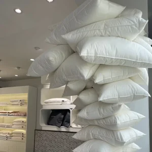Professional Manufacturer High Grade 100%cotton Standard Queen White Feather Down Pillow Soft and comfort Sleeping for Hotel