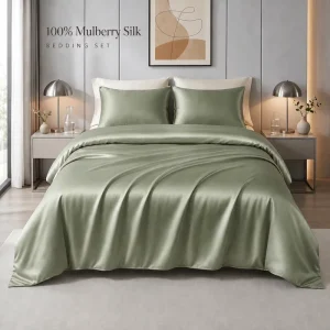 Professional Manufacturer Pure 100% Mulberry Silk Duvet Cover Bed Sheets Fitted Bedding Sets