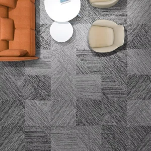 Professional Neutral Gray Carpet Tiles with Spatial Expansion Design for Compact Office and Small Area Modular Flooring Solution