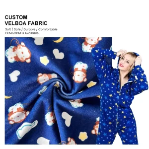 Professional Service Custom Printed Micro Velboa Fabric Polyester Velour Fabric for Garment