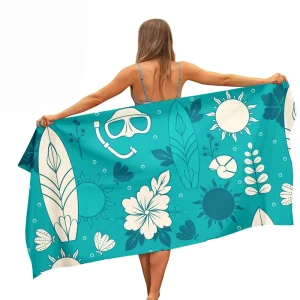 Professional Suppliers Sell Super Beach Towel Custom Printed Sand Free Microfiber Beach Towel