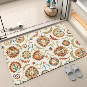 Professional Supply Bathroom Rug Diatom Absorbent Floor Diatom Mud Home Area Diatomite Bath Mat Carpet for Home Use