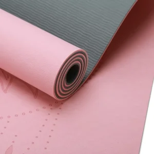 Professional TPE Exercise Mat Non Slip Workout Mat for Yoga Pilates Fitness Barefoot Workouts Home Gym Studio with Strap