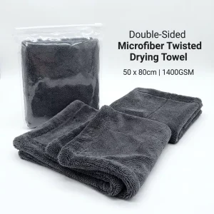 Professional Ultra Absorbent 50x80cm Dual Sided Woven Twist Loop Micro Fiber Towel Multi Color Premium Auto Care Drying Cloth