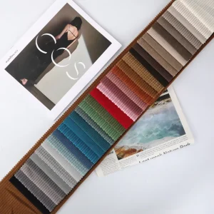 Professional Yarn Dyed Breathable 100% Polyester Velvet Sofa Upholstery Fabric