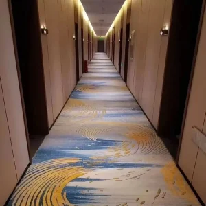 Project Builder Nylon Broadloom Carpet Wear Resistant Custom Pictures Free Swatch Hotel Corridor Long Cooperation