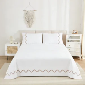 Project Supplier 600TC Lyocell Deep Pocket Fitted High Thread Count Flat Sheet OEKO TEX Certified Global Source Flat