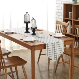 Promotion Printed Table Runners Dining Cotton Canvas Heat-Resistant Custom Table Linen