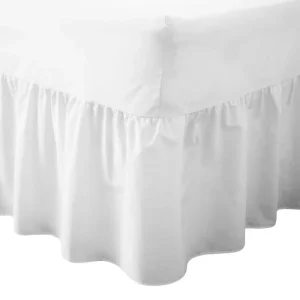 Promotional Best seller Percale Fitted Valance Sheet Durable and Stylish Bed Cover Vibrant Colored Bed Skirt