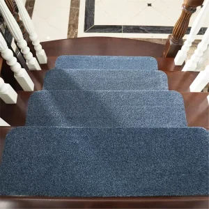 Protection Stair Treads Mat Non Slip Washable Machine Made PET Friendly Stair Rugs Indoor Staircase Runners for Wooden Steps