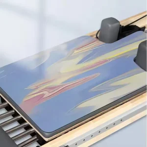 Protective Sweat Exercise Sports Training Anti Slip Suede Nature Rubber Pilates Reformer Mat Printed Suede Fitness Anti Slip