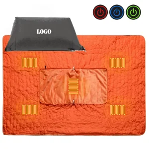 Puffy Outdoor Warm Heated Blanket Electric Blanket for Winter
