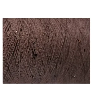 Pure 100% Cotton 3MM Eco Friendly High Tenacity Fancy Paillette Bling Knitting Sequin Beads Yarn for Hand Knitting