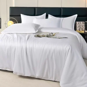 Pure Cotton Bed Sheet Duvet Cover Set All-Cotton Three-Piece for Hotel Bedding Set Pillow Cases Cushion Case