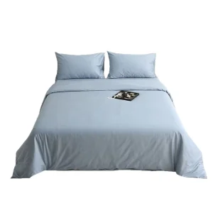 Pure Cotton Four Piece Solid Color Skin Friendly Household Duvet Cover Bed Sheet Bedding Set Suitable for Student Dormitories