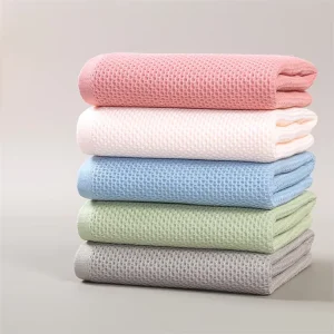 Pure Cotton Waffle Hand Towel 34*74cm Absorbent Soft Quick Dry Household Honeycomb Hand Face Towels