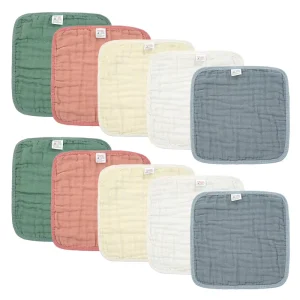 Pure Cotton Woven Baby Towel Gentle Non-Irritating Absorbent Infant Washcloth Home Use Face & Bottom Cleaning Bath Feeding