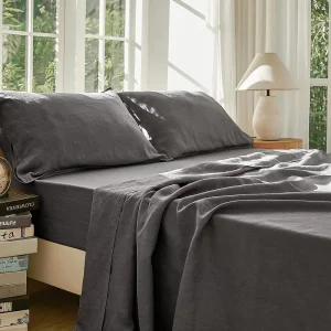 Pure Hemp Linen Bedding Set High Quality Organic French Flax Natural Dye Hotel Linen Bedding Set