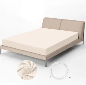 Pure Silver Fiber Organic Cotton Antistatic Flat Sheet Conductive Comfortable Grounding Fitted Sheet with Wire for Hotel Use