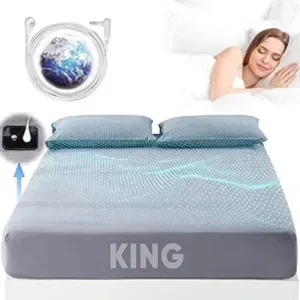 Pure Silver Fiber and Cotton Grounding Cord Anti Static Ground Bed Cover for Improved Sleep Pain Relief Earth Connected Bedding
