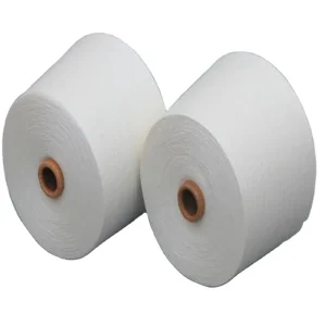 Pure White 100% Polyester Yarn a Large Amount of Goods in Stock