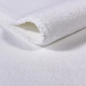 Pure White Fine Denier Polyester Roll Brush Fleece Fabric Microfiber Paint Brush Fabric Woven Fabric